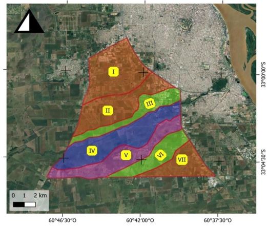 Figura 2. Unidades de paisaje en el sector de trabajo.